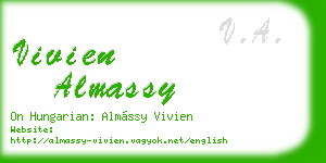 vivien almassy business card
