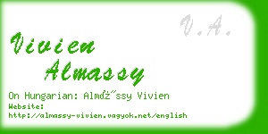 vivien almassy business card